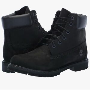 Timberland Lace Up Boots. Women’s Waterproof Black Size 6